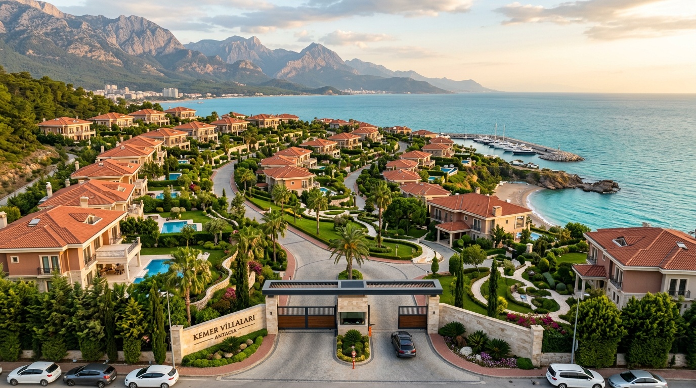 Aerial view of Antalya Turkey showing general area