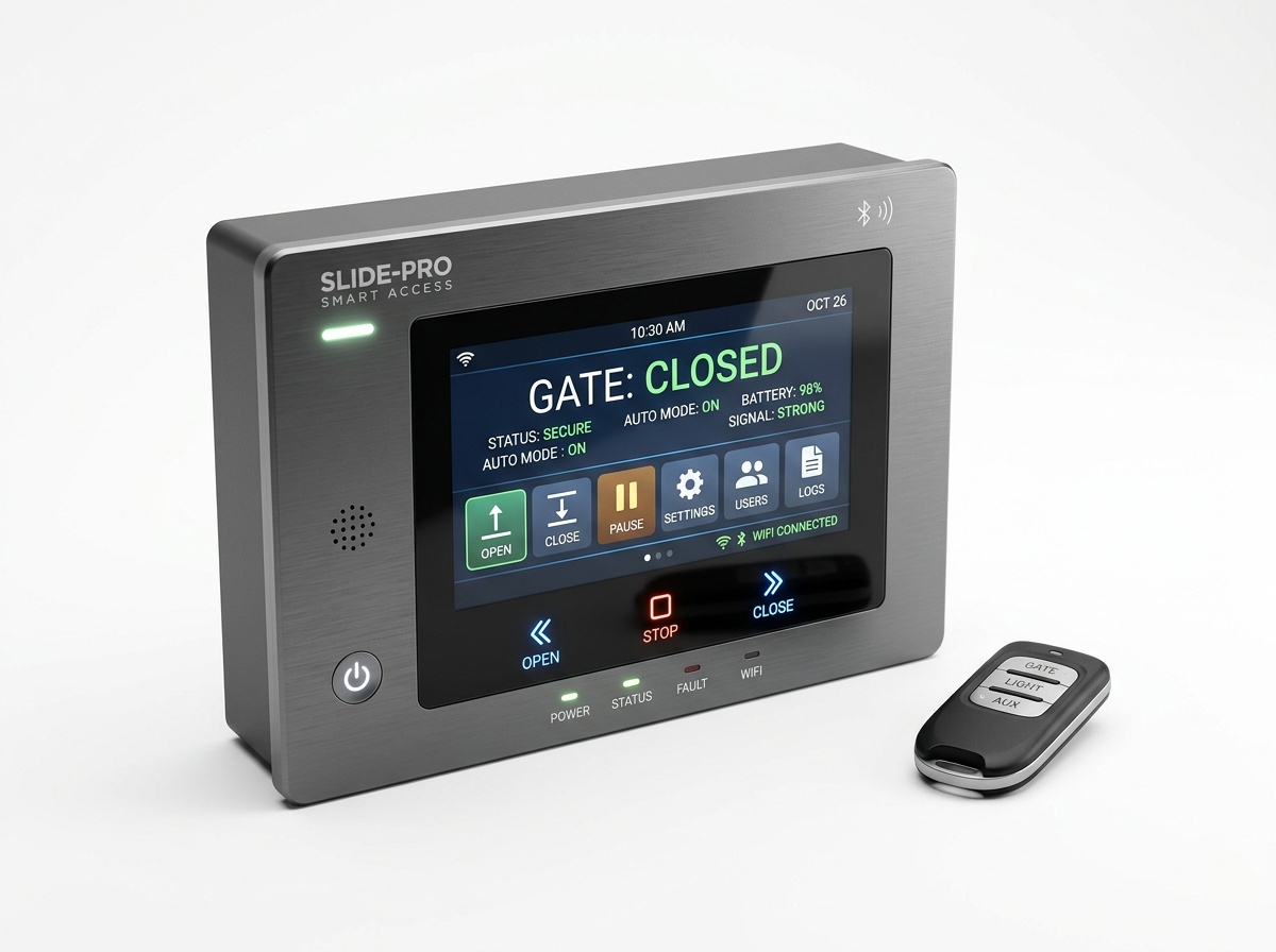 Gate automation control panel and remote system