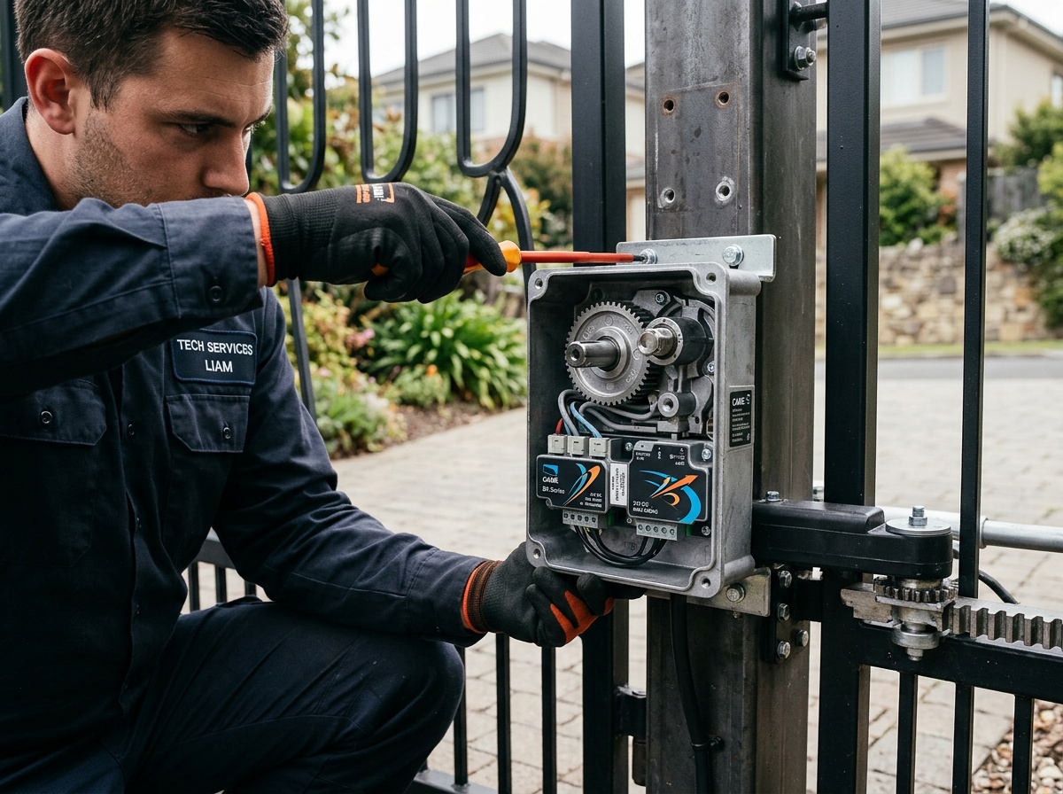 Professional gate motor installation service